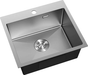 Mexen Solix, 1-komorový nerezový drez 500 x 450 mm, brúsená oceľ, 6402501000-01