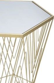 Odkladací stolík Lines 40 cm zlatý