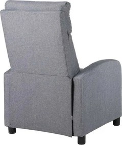 LuxuryForm DESIGN Televízne kreslo RUFO s polohovaním - sivé