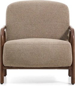 Taupe ženilkové kreslo Sylo – Kave Home