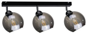 Keter Lighting Bodové svietidlo UNO 3xE27/60W/230V čierna NA0231