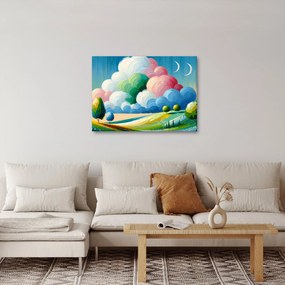 Obraz - Krajinka s mrakom (70x50 cm)