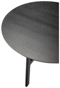 Čierny okrúhly konferenčný stolík ø 80 cm Fjord – Hübsch