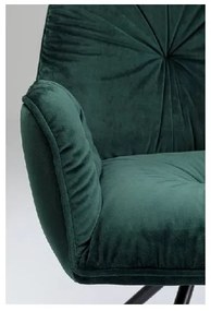 Mila stolička s podrúčkami zelená