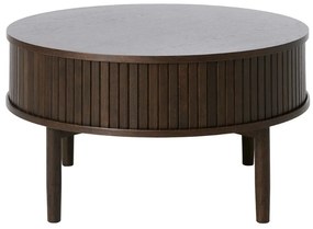 Dizajnový konferenčný stolík Palomino 85 cm tmavohnedý dub