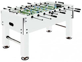 vidaXL Stolný futbal oceľ 60 kg 140x74,5x87,5 cm biely-