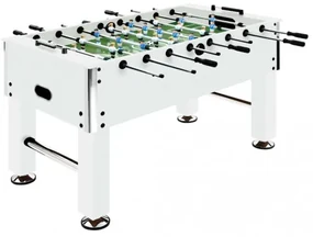 vidaXL Stolný futbal oceľ 60 kg 140x74,5x87,5 cm biely-