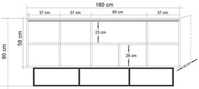 Skrinka Quanto 750 (atlantická borovica + čierna). Vlastná spoľahlivá doprava až k Vám domov. 1088753