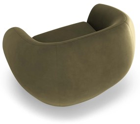 Zamatové kreslo Elara 77 × 100 × 124 cm
