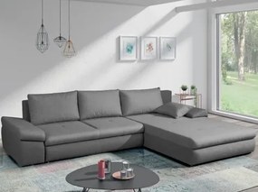 Rohová sedacia súprava Bono, tmavo šedá látka%