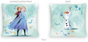 Carbotex DETSKÁ DEKORAČNÁ OBLIEČKA NA VANKÚŠ FROZEN 40X40 CM VZOROVANÁ