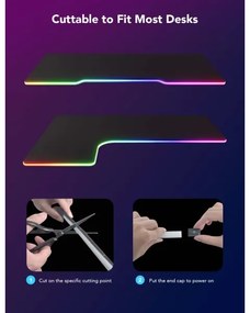 Govee - Neon LED podsvietenie pre stôl 3m RGBIC Wi-Fi