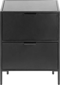 Čierny oceľový nočný stolík Shantay – Kave Home