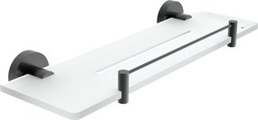 Nimco Polica, 40 cm s ohrádkou IXI UNIX ČIERNA - UNC X440-X-90