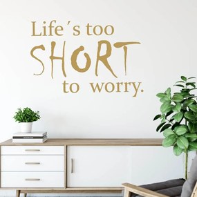 Samolepka na stenu - Life´s too short