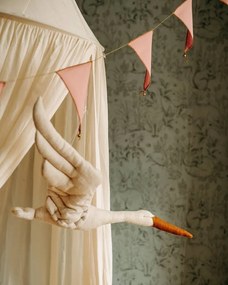 Dekorácia do detskej izby bocian - béžový