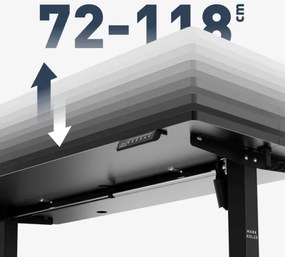 Elektrický výškovo nastaviteľný stôl Mark Adler Leader 7.3 čierny