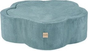 Suchý bazén kvietok s podložkou – modrý menčester 95×30 cm + 200 guličiek