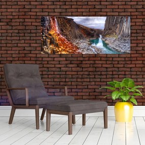 Obraz - kaňon Studlagil (120x50 cm)