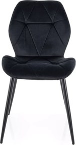 SI Stolička Rick Velvet čierna