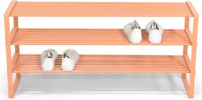 Oceľová skrinka na topánky v lososovej farbe 100x48,5x29 cm Rex – Spinder Design