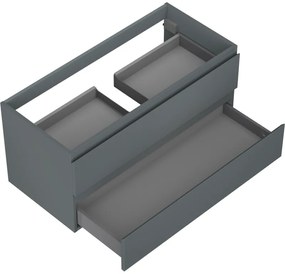 Mexen Orio, kúpeľňová skrinka 100 cm, 2 zásuvky, grafitová matná, 91A10-10047-2-BFF66