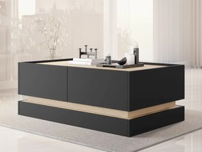 Konferenčný stolík Arlotekis L97 4K, Farby: púštny piesok / dub cremona