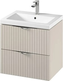 Cersanit Tirso, závesná umývadlová skrinka 594x447x572 mm + keramické umývadlo, béžová matná, S801-541