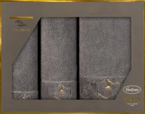 FROTÉ UTERÁK EVA MINGE GAJA SADA 1KS 30X50 CM, 1KS 50X90 CM, 1KS 70X140 CM SIVÁ