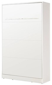 Sklápacia posteľ 120 Perfecto I (biela + biela + biela) (vertikálna) (bez osvetlenia). Akcia -20%. Vlastná spoľahlivá doprava až k Vám domov. 1128885