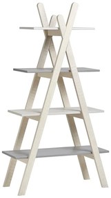 Sivo-biela knižnica Marckeric Sia