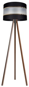 Stojacia lampa CORAL 1xE27/60W/230V hnedá/čierna/zlatá