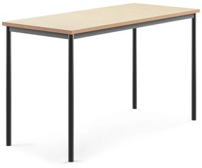 Stôl SONITUS, 1600x700x900 mm, linoleum - béžová, antracit