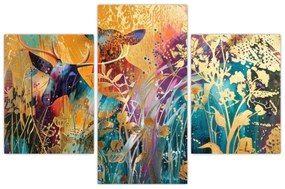 Obraz - Abstraktná maľba prírody (90x60 cm)