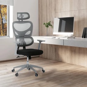 Kancelárska stolička sivá KA-K2081 GREY