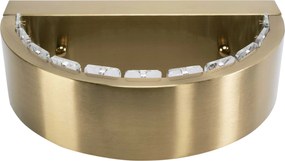 Toolight Toolight, LED nástenné krištáľové svietidlo APP1509-CP, zlatá matná, OSW-06792