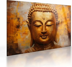 Sklenený obraz - Budha, olejomaľba (70x50 cm)