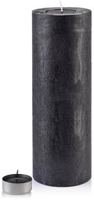 Vysoký svícen Rustic 36 cm černý