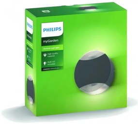 Philips 17338/93/PN - Vonkajšie nástenné svietidlo MYGARDEN LIMESTONE 2xGU10/5W
