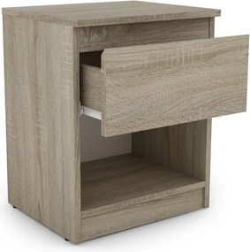 Skrinka/nočný stolík Carlos 401S, dub sonoma