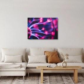 Abstraktný fialový sklenený obraz (70x50 cm)
