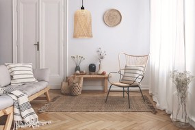 Toolight Toolight, stropné svietidlo 1xE27 APP1335-1CP, svetlá hnedá-čierna, OSW-00935