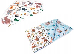 Obojstranná detská podložka na hranie Rozprávkový les 150x170 Farba: teepee