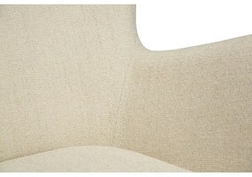 Krémové kreslo z textílie buklé Glam – DAN-FORM Denmark