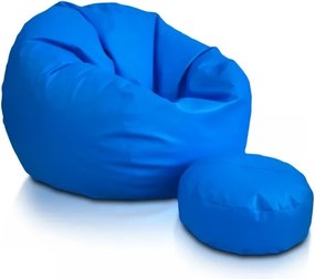Sedací vak Sakwa L ekokoža TiaHome - Svetlo modrá