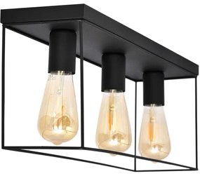 Stropné svietidlo FINN 3xE27/15W/230V čierna