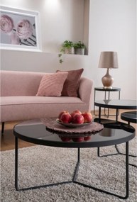 Sivočierna zostava konferenčných stolíkov ARTEMIDA