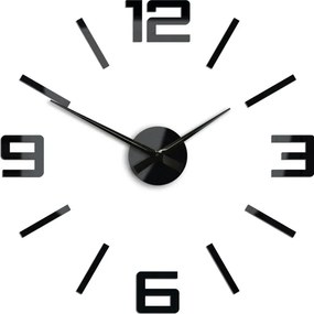 Moderné nástenné hodiny XL BLACK HMCNH065-black