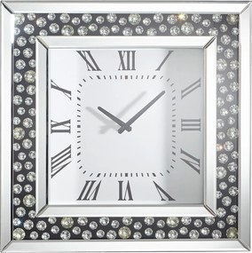 XXXLutz NÁSTENNÉ HODINY čierna, strieborná 50/50/5 cm Xora - Hodiny - 001047009403