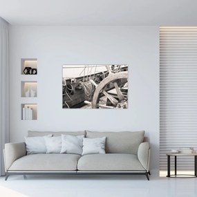 Obraz - Kormidlo plachetnice (90x60 cm)